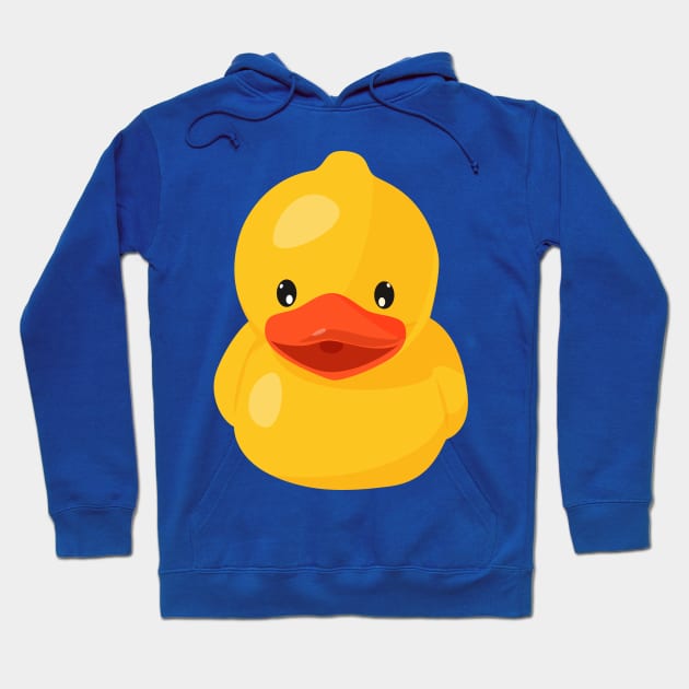 Adorable Rubber Ducky Toy Hoodie by InkyArt